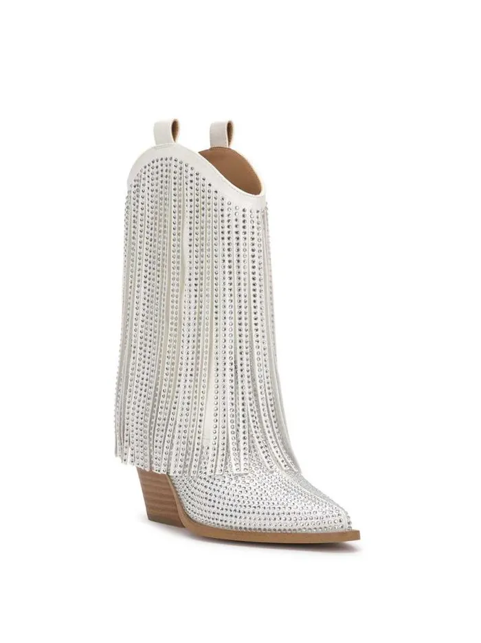 Bridal Shoes Jessica Simpson Paredisa Fringe Bootie In White