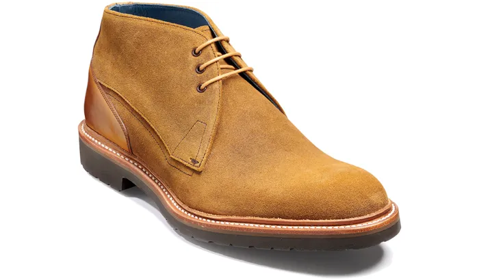 Bronx 8211 Snuff Suede Cedar Calf Men Barker Shoes Mens Boots