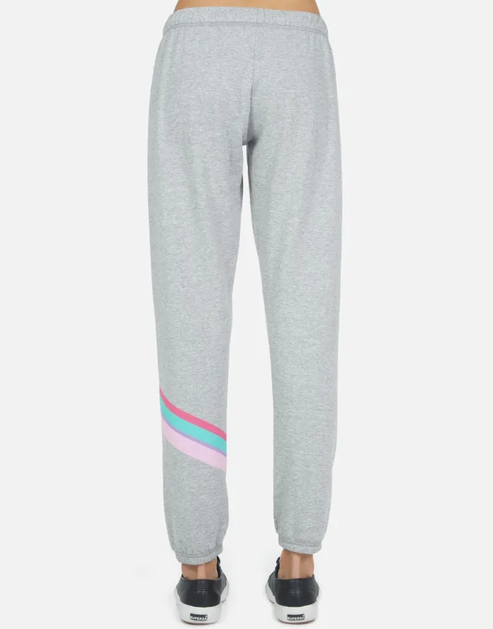 Brynn Rainbow Ray Peace Heather Grey Women039s Lauren Moshi Long Sweatpants