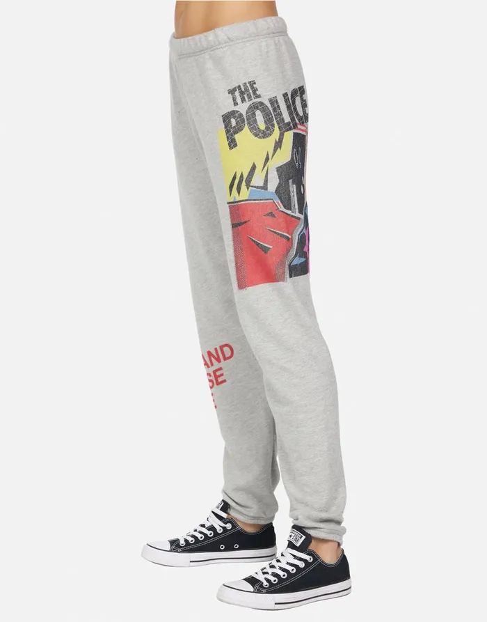 Brynn The Police Don039t Stand Heather Grey Women039s Lauren Moshi Long Sweatpants