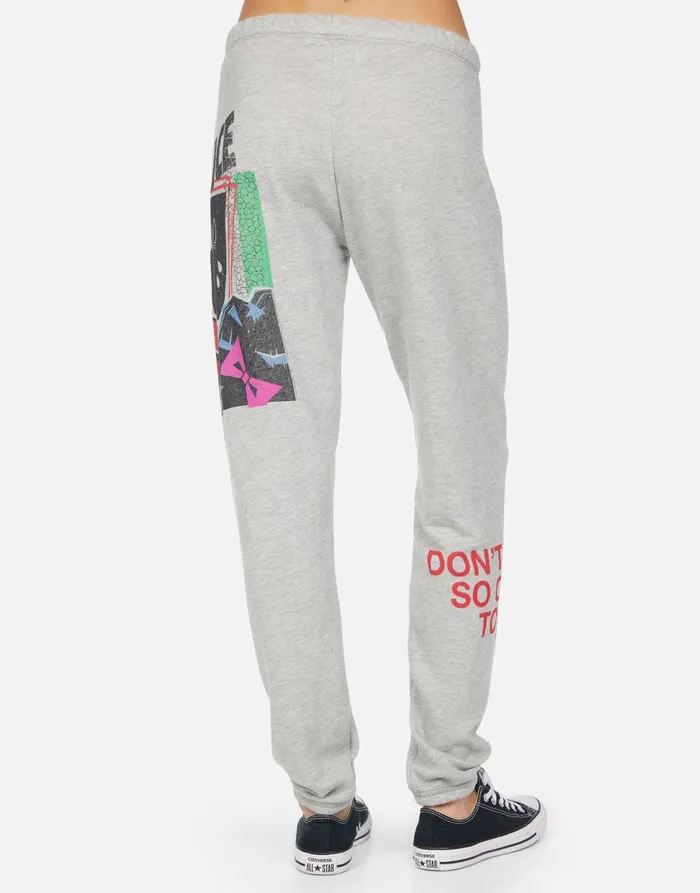 Brynn The Police Don039t Stand Heather Grey Women039s Lauren Moshi Long Sweatpants