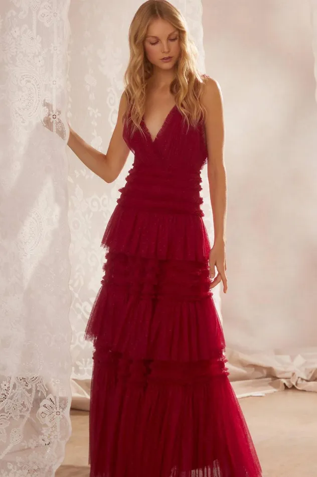 Candice Gown Red Women Needle and Thread Dresses