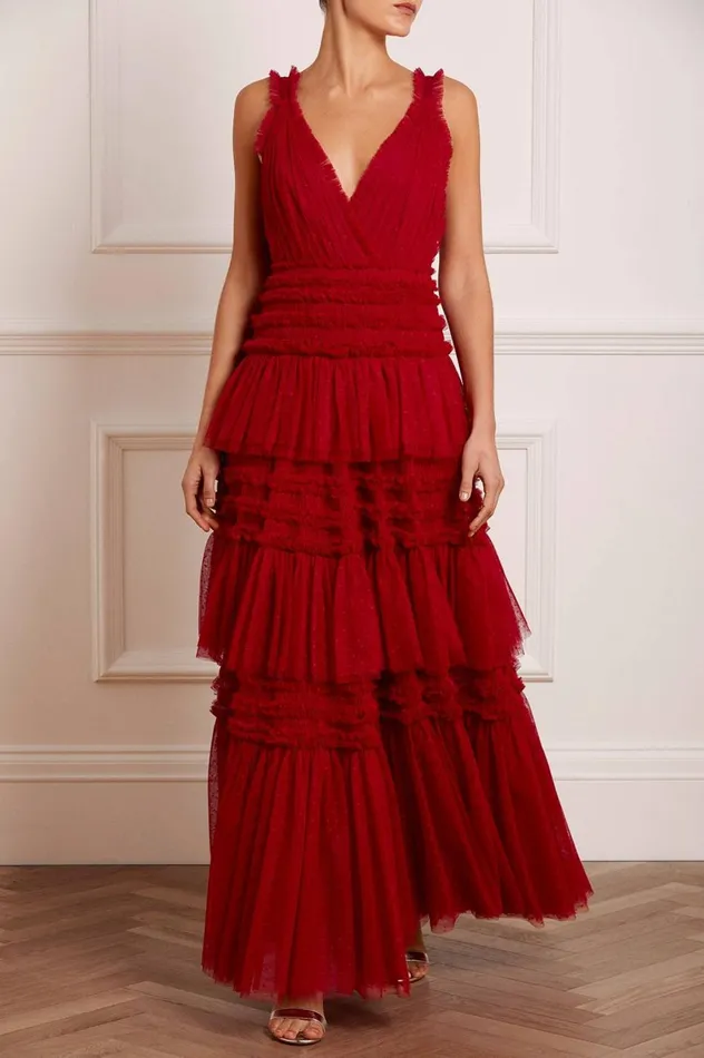 Candice Gown Red Women Needle and Thread Dresses
