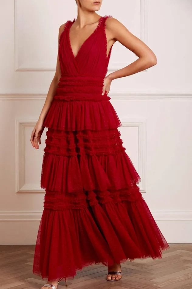Candice Gown Red Women Needle and Thread Dresses