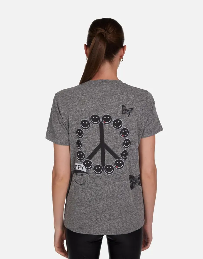 Capri Peace Elements Heather Grey Women039s Lauren Moshi Short Sleeve