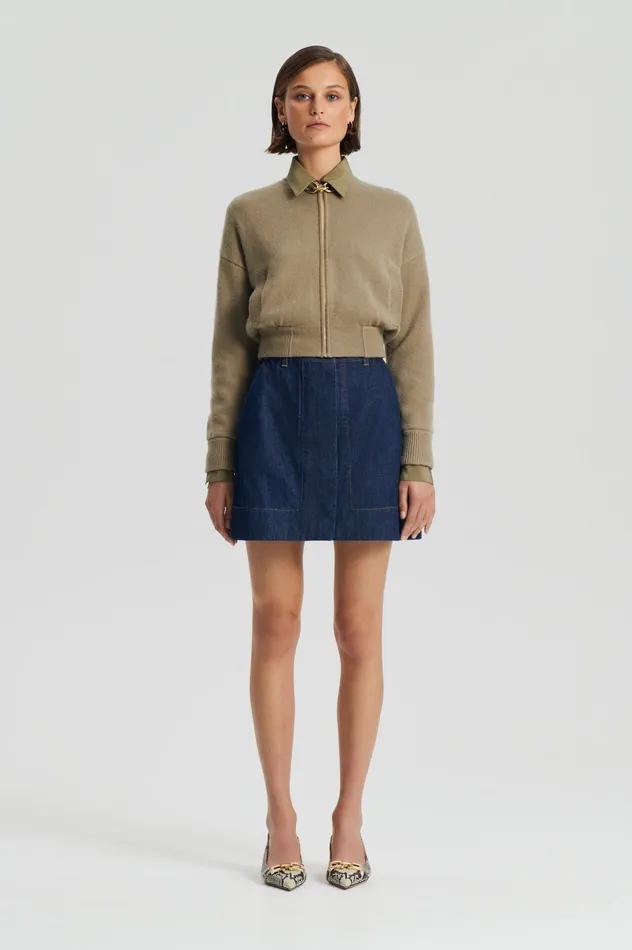 CASHMERE BOMBER TRENCH Knitwear Scanlan Theodore Women