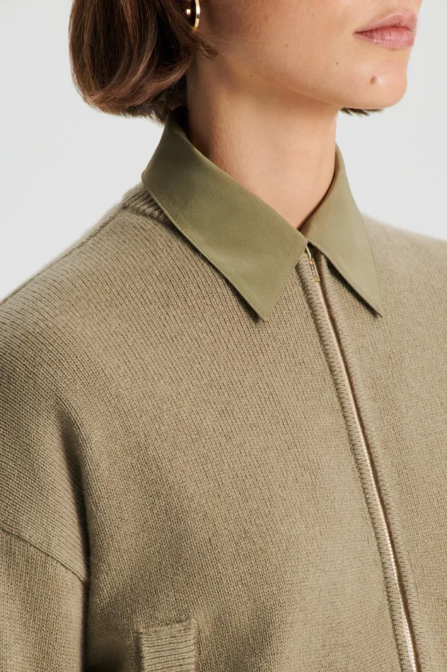 CASHMERE BOMBER TRENCH Knitwear Scanlan Theodore Women CASHMERE BOMBER TRENCH Knitwear Scanlan Theodore Women