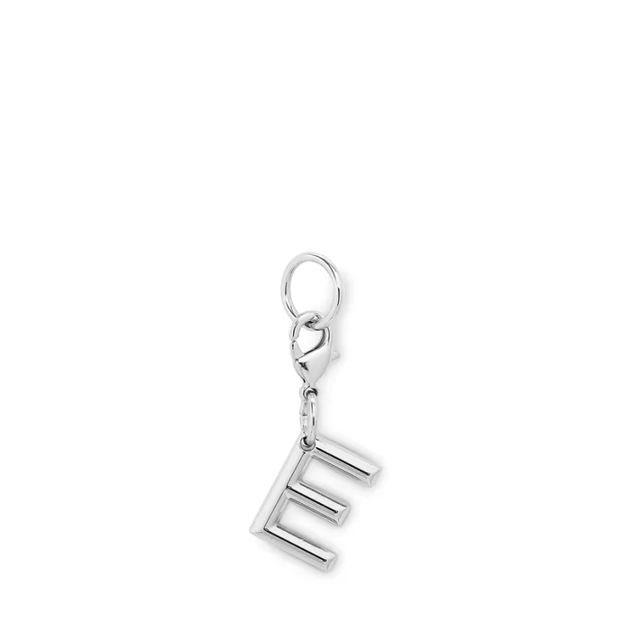 Charm Letter E Silver Color Women Lancel Charms