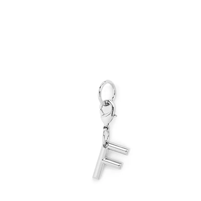 Charm Letter F Silver Color Women Lancel Key Ring