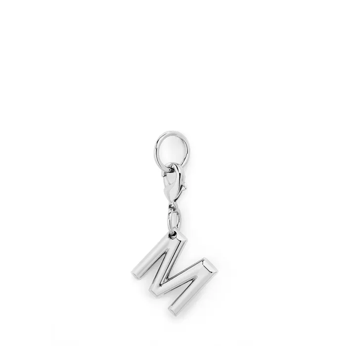 Charm Letter M Silver Color Women Lancel Charms