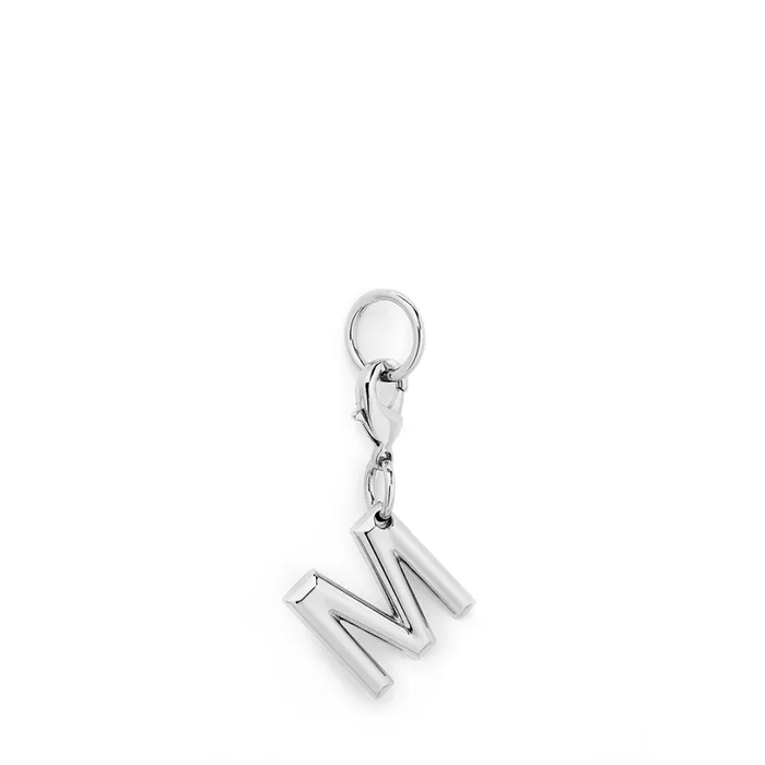Charm Letter M Silver Color Women Lancel Charms Charm Letter M Silver Color Women Lancel Charms
