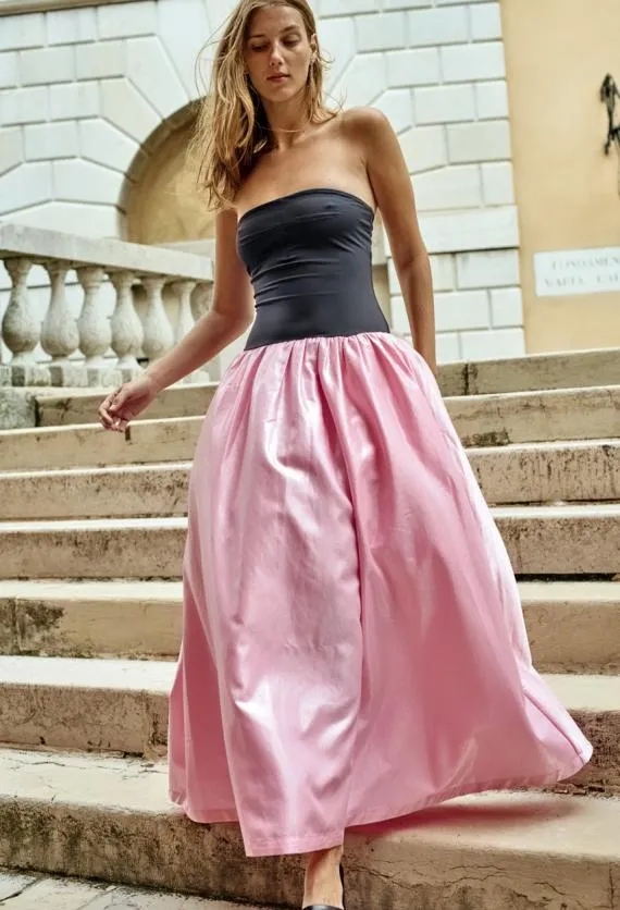 Ciao Lucia Long Dresses Giselle Pink Taffeta Maxi Dress 8211 Women