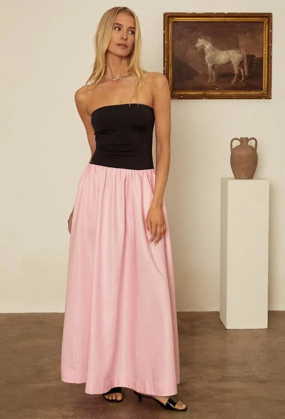 Ciao Lucia Long Dresses Giselle Pink Taffeta Maxi Dress 8211 Women