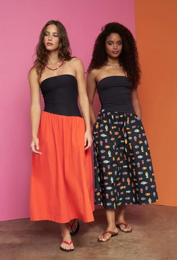Ciao Lucia Long Dresses Tadeo Dress Pesce 8211 Women