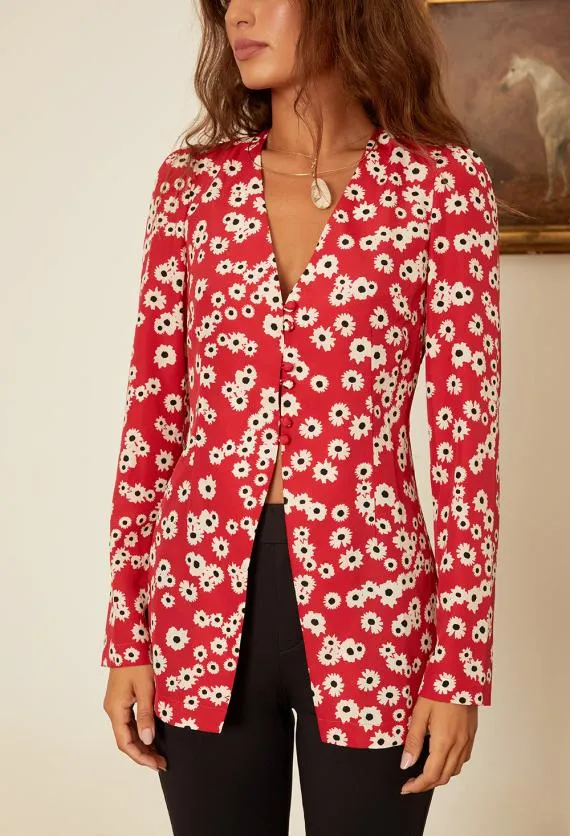 Ciao Lucia Long Sleeve Tops Augustine Peony Print Long Sleeved Top 8211 Women