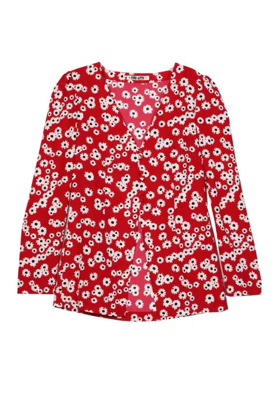 Ciao Lucia Long Sleeve Tops Augustine Peony Print Long Sleeved Top 8211 Women