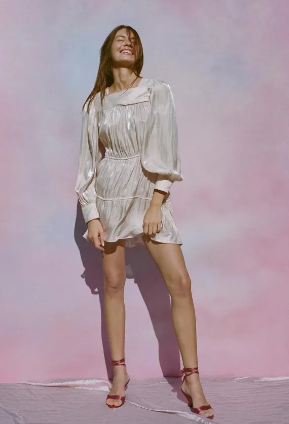 Ciao Lucia Satin Dresses Alessandra Dress Pink Shell 8211 Women
