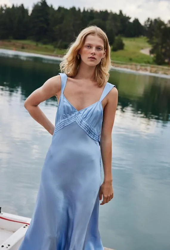 Ciao Lucia Satin Dresses Severine Dress Dove 8211 Women
