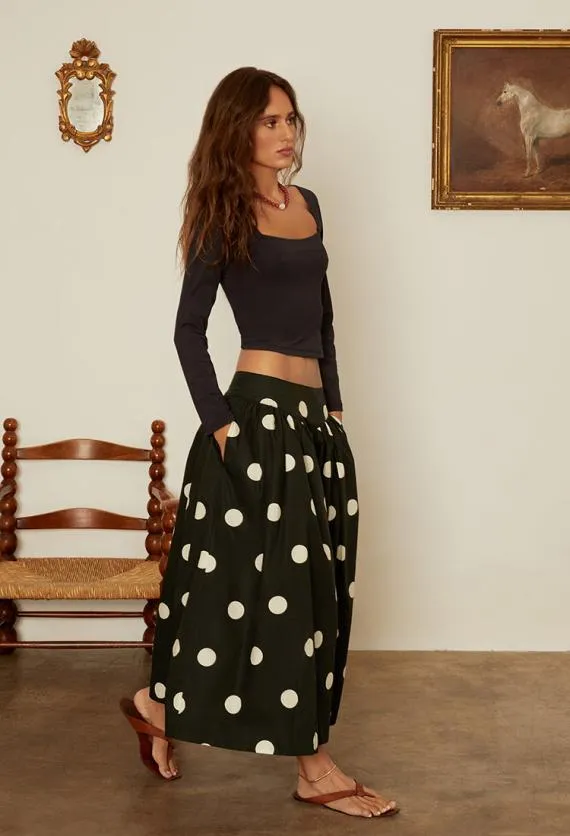 Ciao Lucia Skirts Zoe Polka Dot Full Skirt 8211 Women