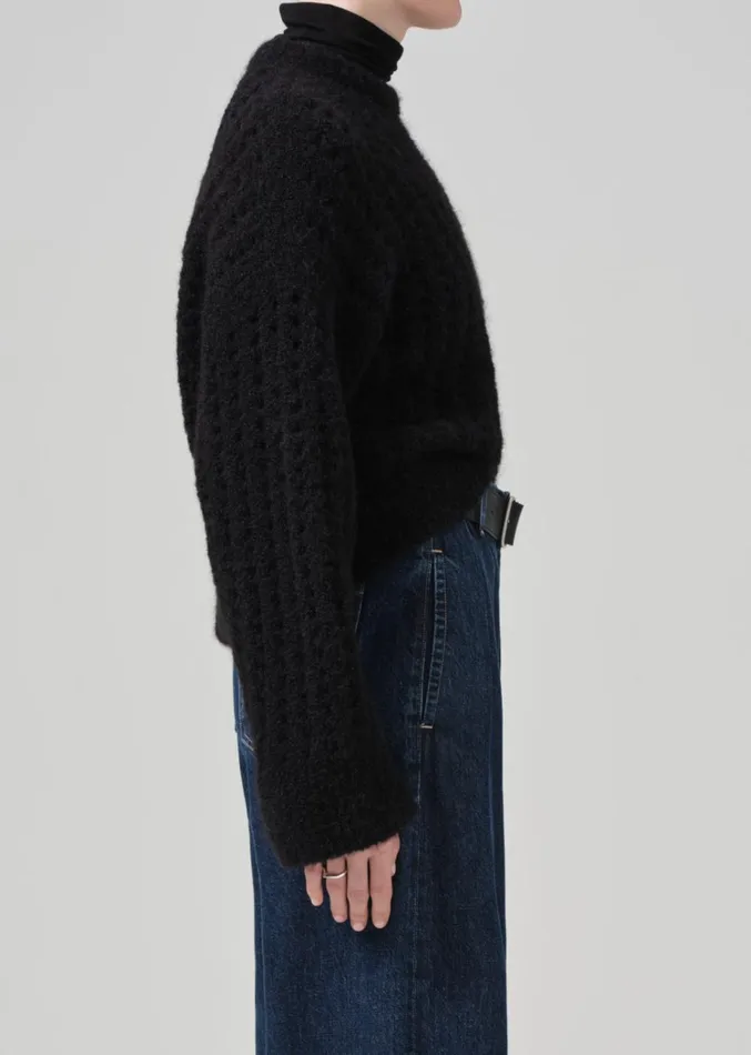 Citizens Of Humanity Ailani Crewneck Sweater In Black Women Tops