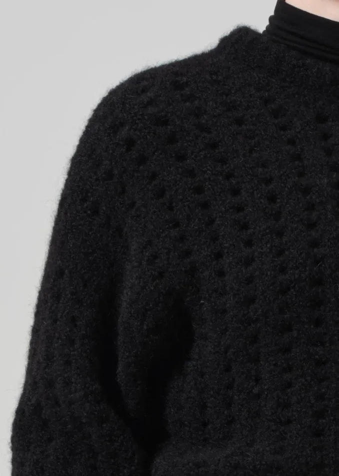 Citizens Of Humanity Ailani Crewneck Sweater In Black Women Tops