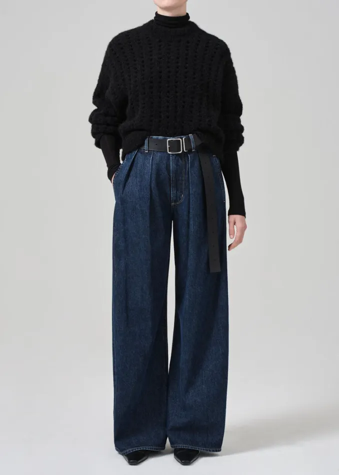 Citizens Of Humanity Ailani Crewneck Sweater In Black Women Tops