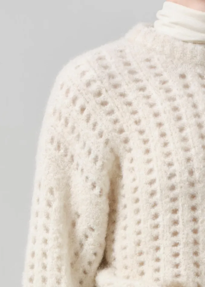 Citizens Of Humanity Ailani Crewneck Sweater In Cream Women Tops