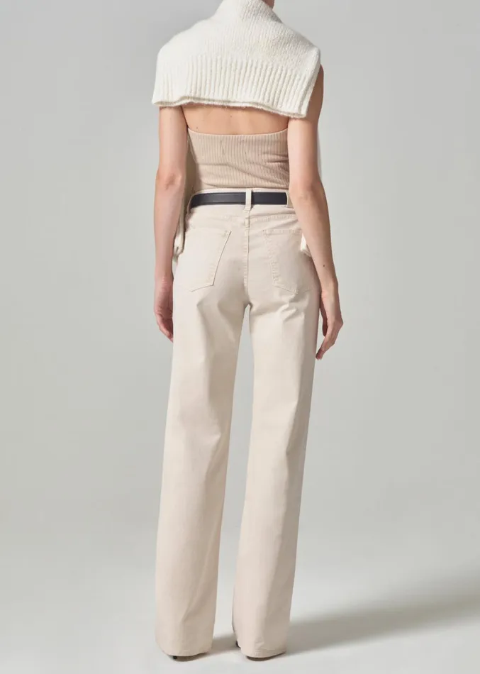 Citizens Of Humanity Annina High Rise Wide Leg 33034 In Almondette Women Jeans