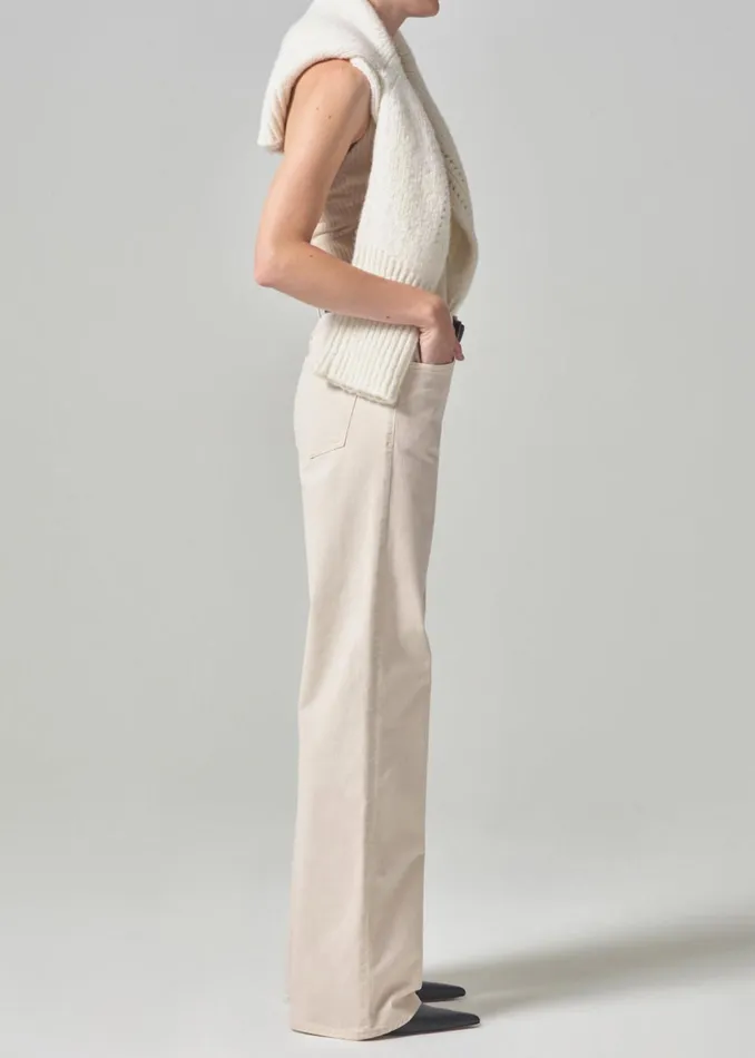 Citizens Of Humanity Annina High Rise Wide Leg 33034 In Almondette Women Jeans