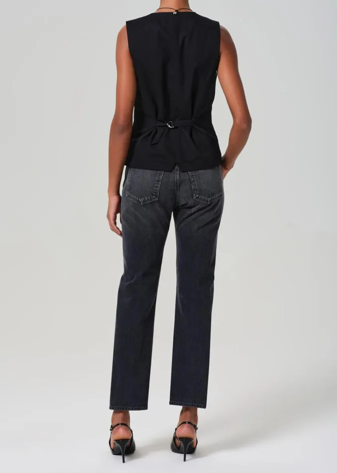 Citizens Of Humanity Blaine High Rise Straight In Vintage Black Women Jeans