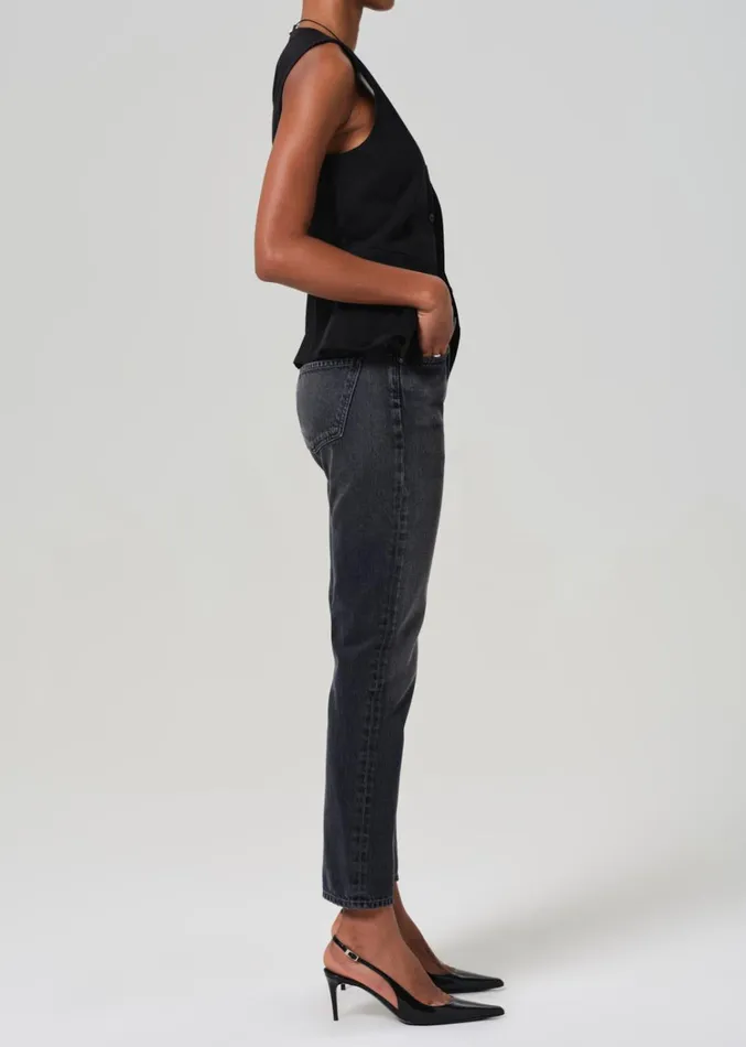 Citizens Of Humanity Blaine High Rise Straight In Vintage Black Women Jeans