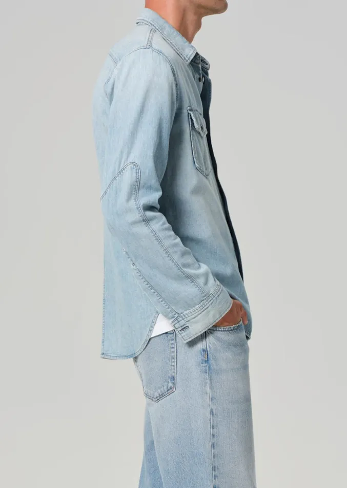 Citizens Of Humanity Cairo Utility Shirt In Tempo Men Shirts