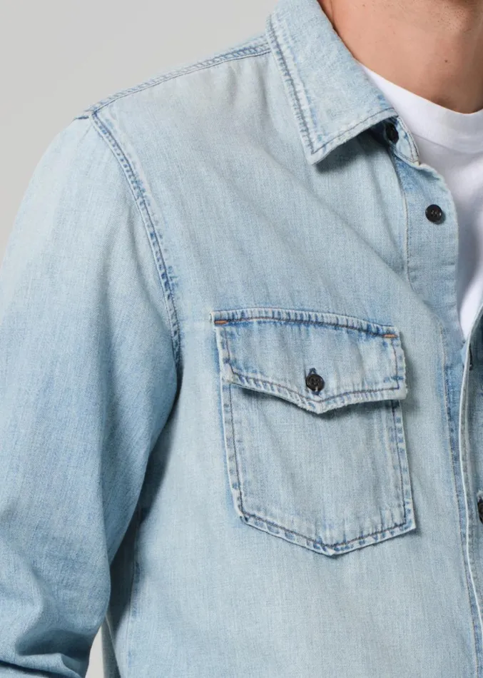 Citizens Of Humanity Cairo Utility Shirt In Tempo Men Shirts
