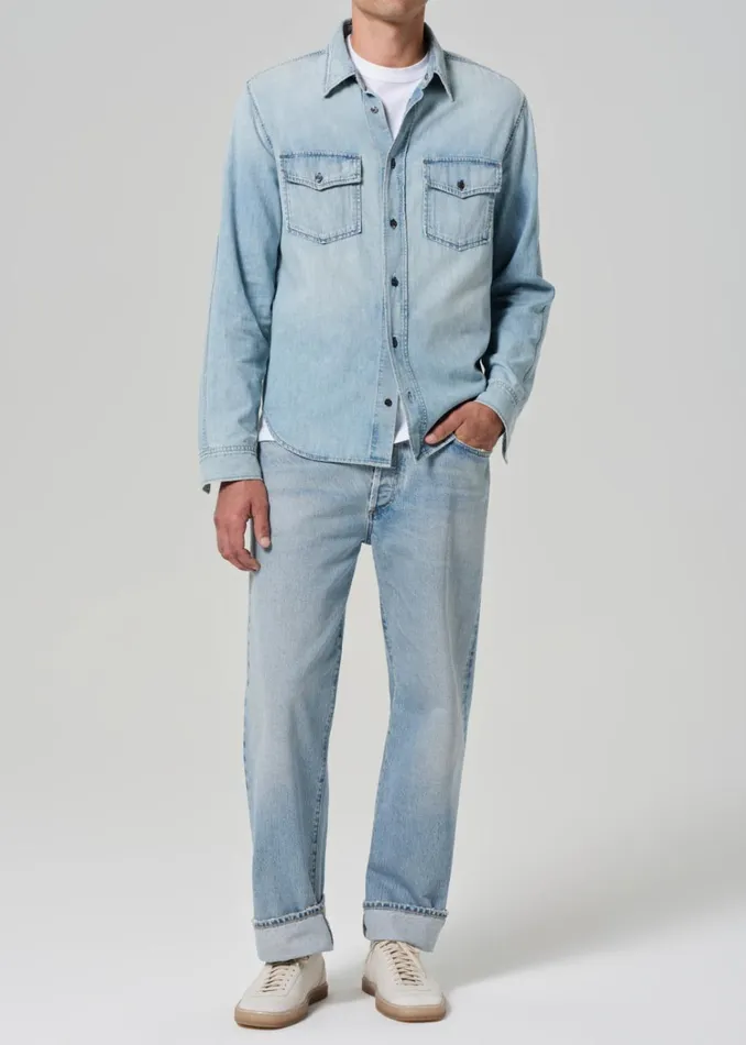 Citizens Of Humanity Cairo Utility Shirt In Tempo Men Shirts