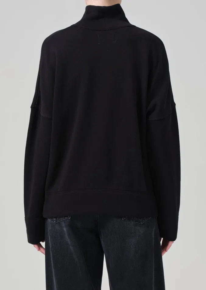 Citizens Of Humanity Cara Turtleneck In Black Women Tops
