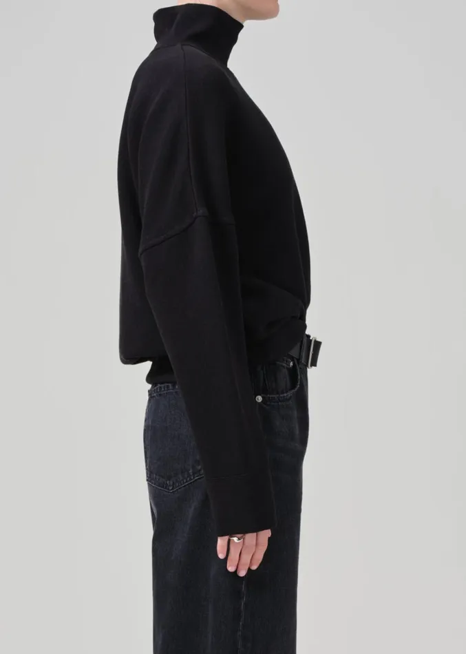 Citizens Of Humanity Cara Turtleneck In Black Women Tops