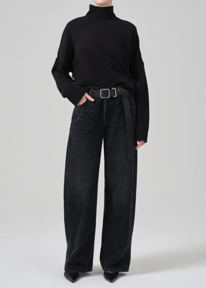 Citizens Of Humanity Cara Turtleneck In Black Women Tops
