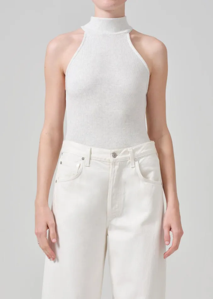 Citizens Of Humanity Dani Sleeveless Mock Neck In Pashmina Women Tops