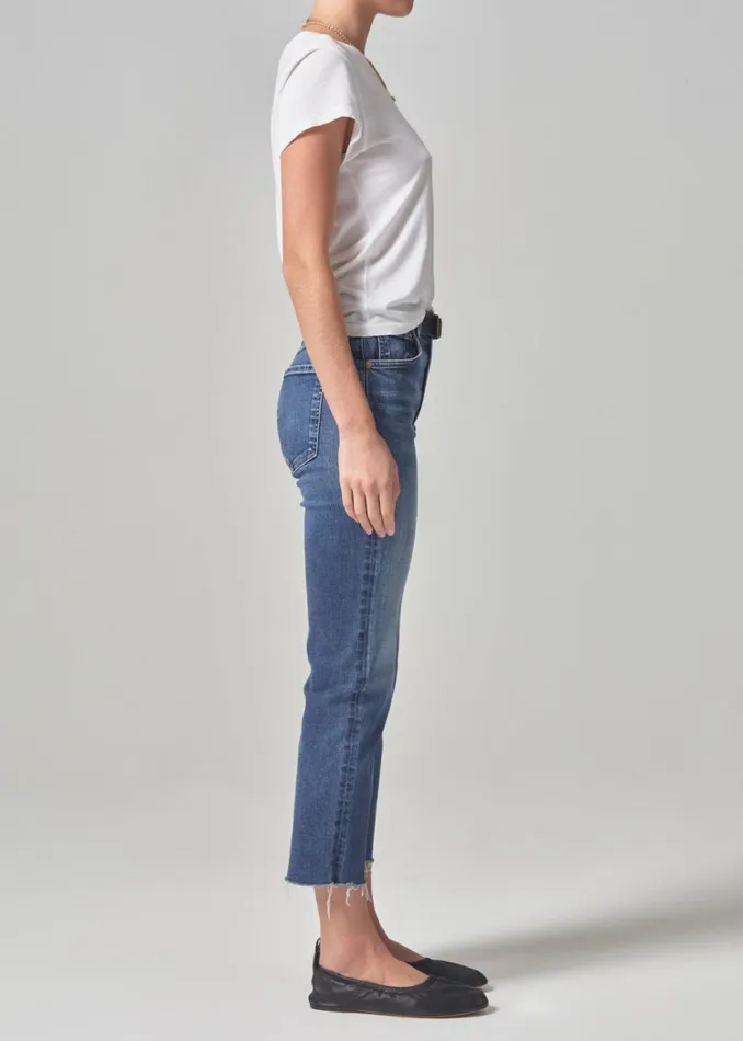 Citizens Of Humanity Daphne Crop High Rise Stovepipe In Keepsake Women Jeans