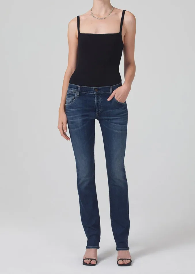 Citizens Of Humanity Emerson Mid Rise Relaxed Long In Blue Ridge Women Jeans