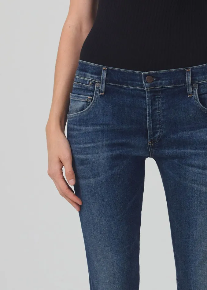 Citizens Of Humanity Emerson Mid Rise Relaxed Long In Blue Ridge Women Jeans