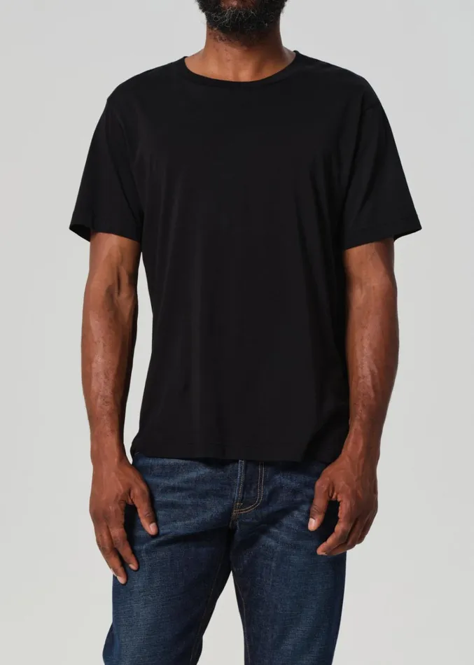 Citizens Of Humanity Everyday Short Sleeve Tee In Black Men Shirts