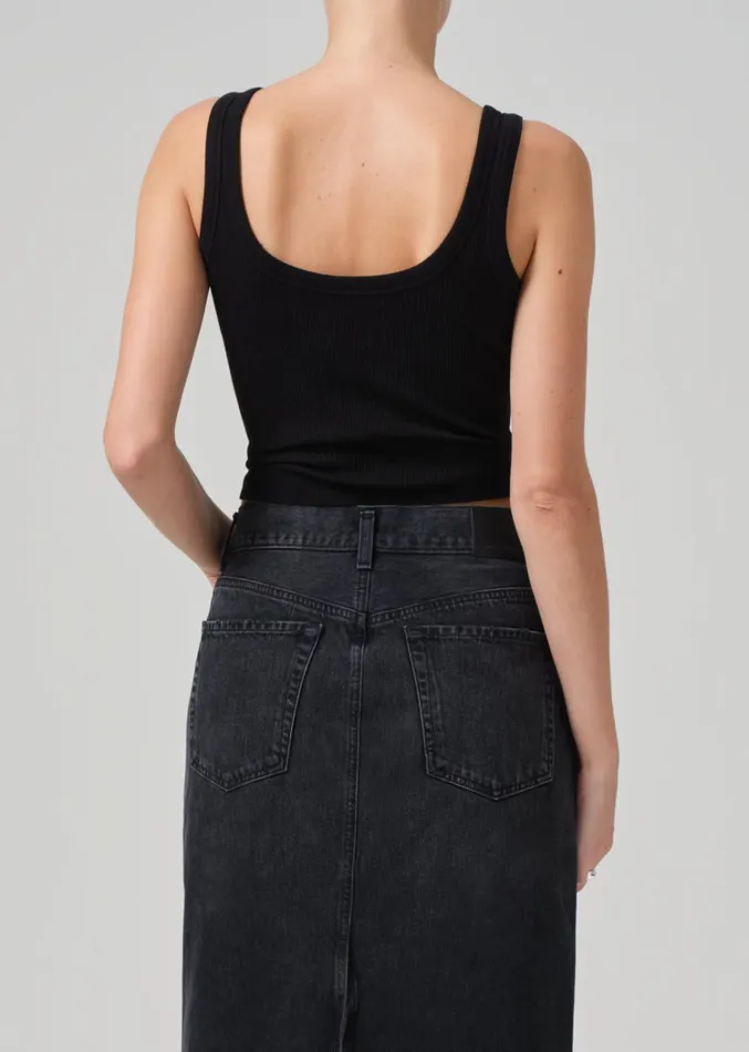 Citizens Of Humanity Faye Tank In Black Women Tops