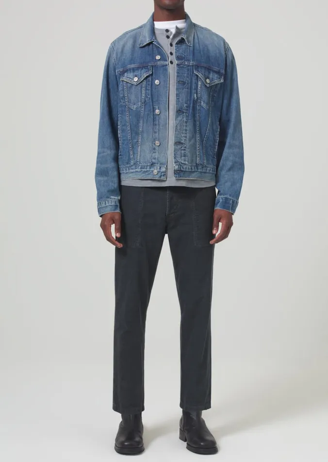 Citizens Of Humanity Finn Relaxed Trouser Corduroy In Charred Cedar Men Pants