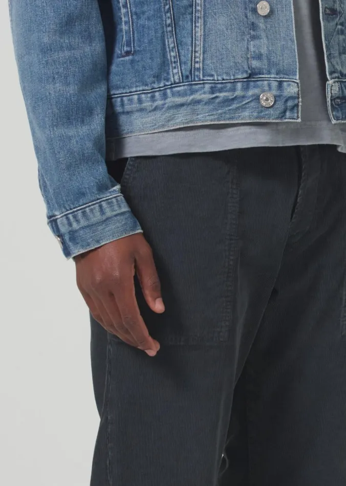 Citizens Of Humanity Finn Relaxed Trouser Corduroy In Charred Cedar Men Pants