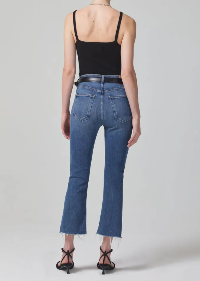 Citizens Of Humanity Isola Mid Rise Cropped Boot In Lawless Women Jeans