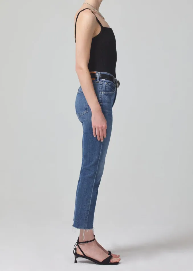 Citizens Of Humanity Isola Mid Rise Cropped Boot In Lawless Women Jeans
