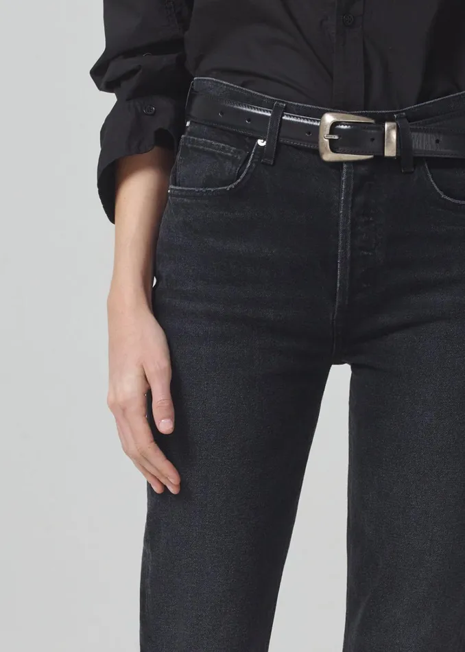 Citizens Of Humanity Isola Mid Rise Cropped Boot In Stormy Women Jeans