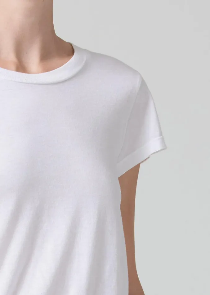 Citizens Of Humanity Juliette Slim TShirt In White Women Tops