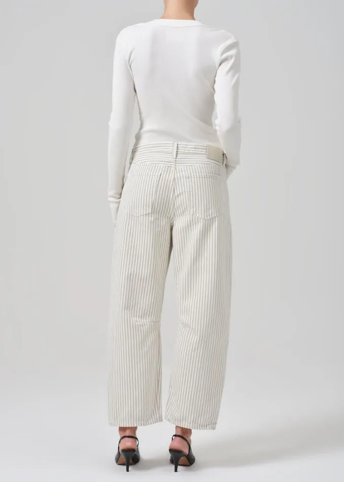 Citizens Of Humanity Miro Relaxed Jean In Khaki Stripe Women Jeans